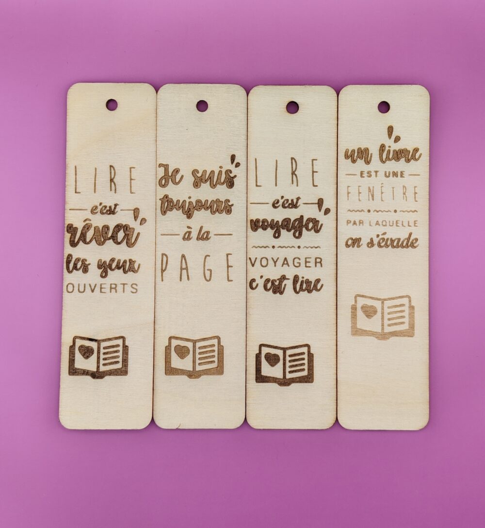 marque-page gravure sur bois Jo Art Design